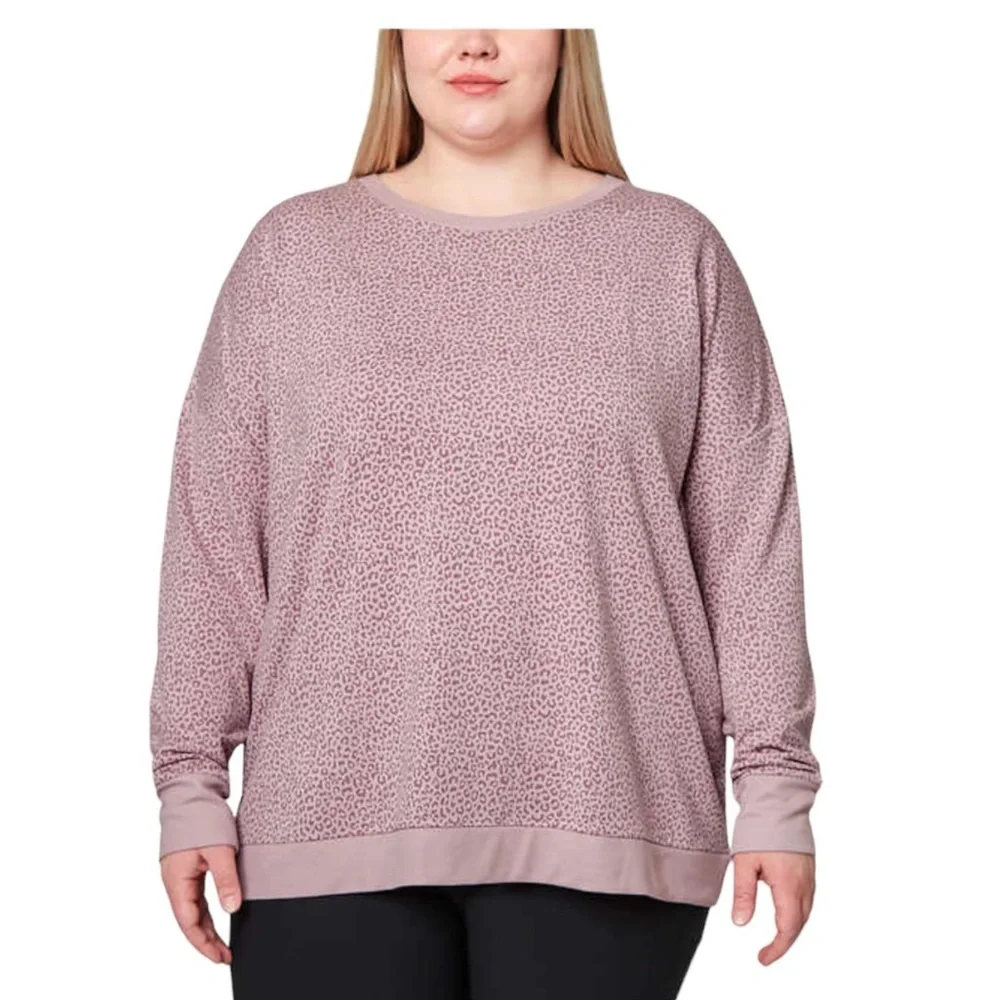 Ladies Mondetta XXL Crewneck Pullover Shirt Active Top Mid Weight Long Sleeve - Picture 2 of 8